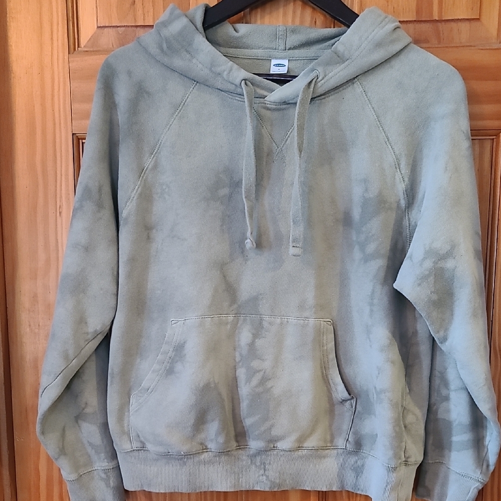 Old Navy Olive Green Tie-Dye Hoodie